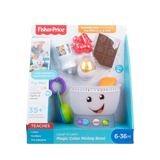 Fisher Price Laugh & Learn - Mixing Bowl - QE/AR/FR By Mattel - Medaid International