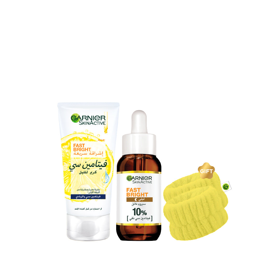 -20% FREE Wrist Band Garnier Vitamin C Night Serum + Night Cream - Medaid International