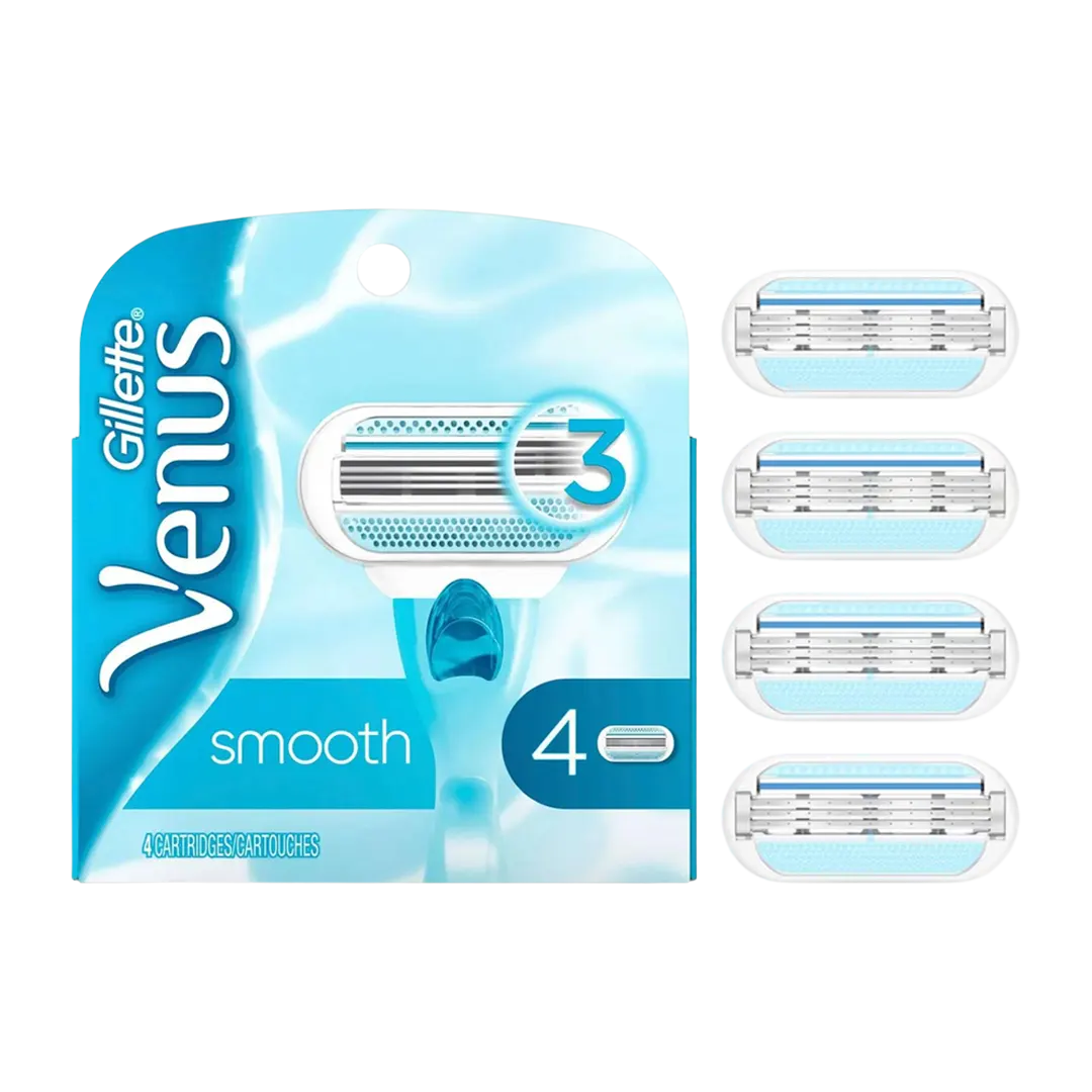 Gillette Venus Smooth Extra Replacement Blade - 4Pcs - Medaid