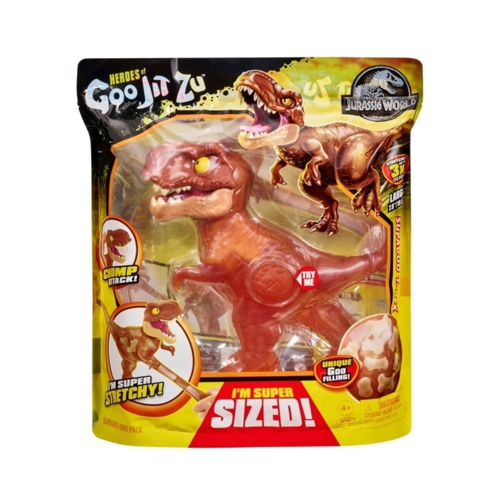 Goo Jit Zu Jurassic World S3 SGOO Hero pack- Supagoo T-Rex - Medaid International