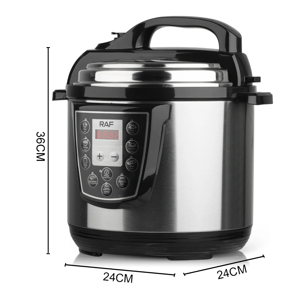 RAF Kitchen Cooking 6L Large Capacity Electrical Pressure Rice Cooker R177 - Medaid International
