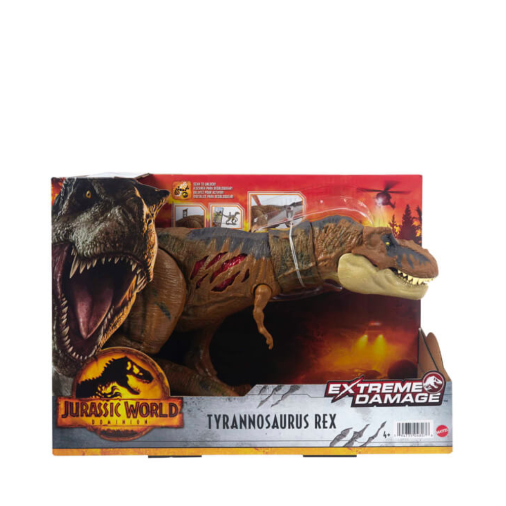 Jurassic World Extreme Damage T-Rex By Mattel - Medaid International