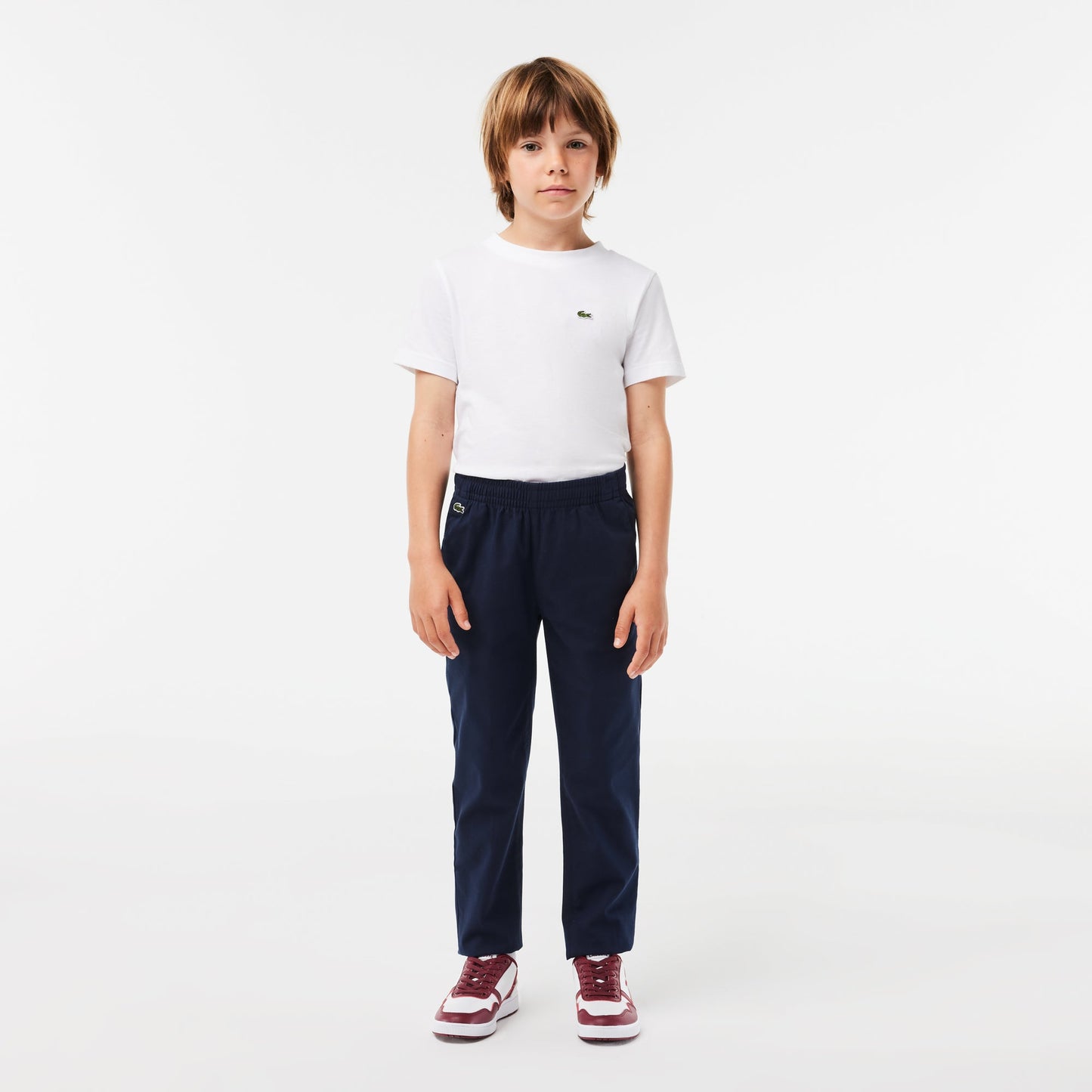 Boys' Lacoste Stretch Cotton Gabardine Chinos - HJ9701 - Medaid International