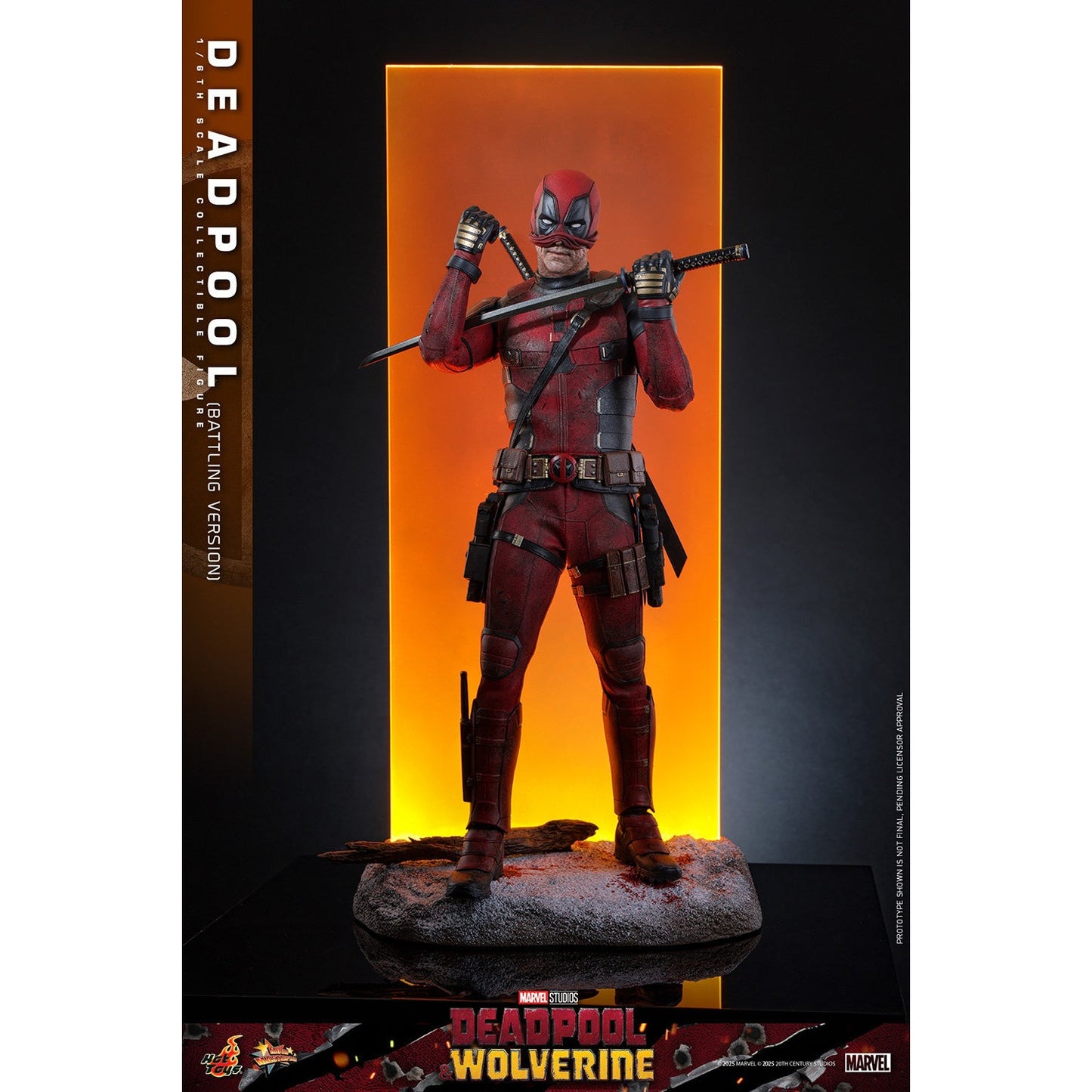 Marvel Deadpool Batling Version Action Figure 1/6 Scale By Hot Toys - Medaid International