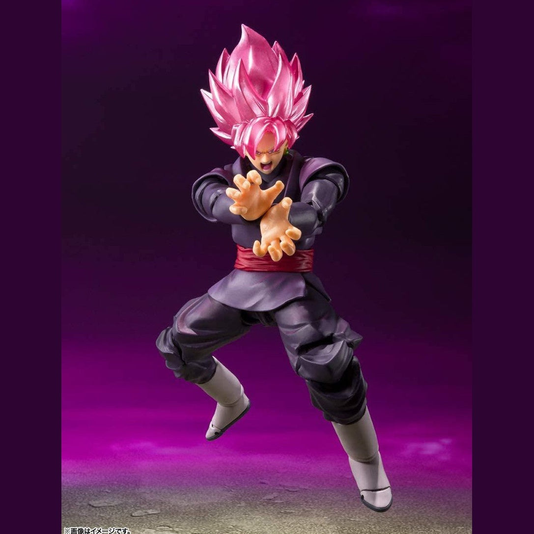 Dragon Ball Super Goku Black Super Saiyan Rose S.H.Figuarts Action Figure  By Bandai Tamashii - Medaid International