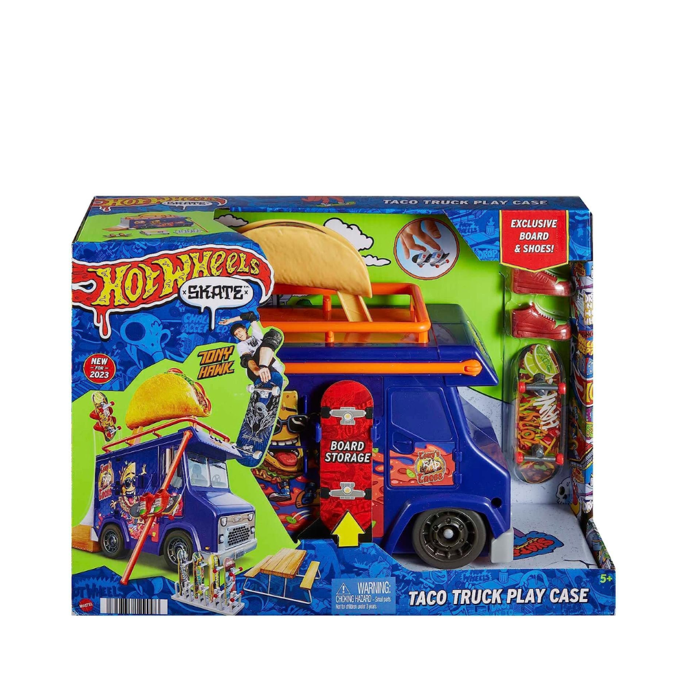 Hot Wheels Skate Tony’s Taco Truck Play Case By Mattel - Medaid International