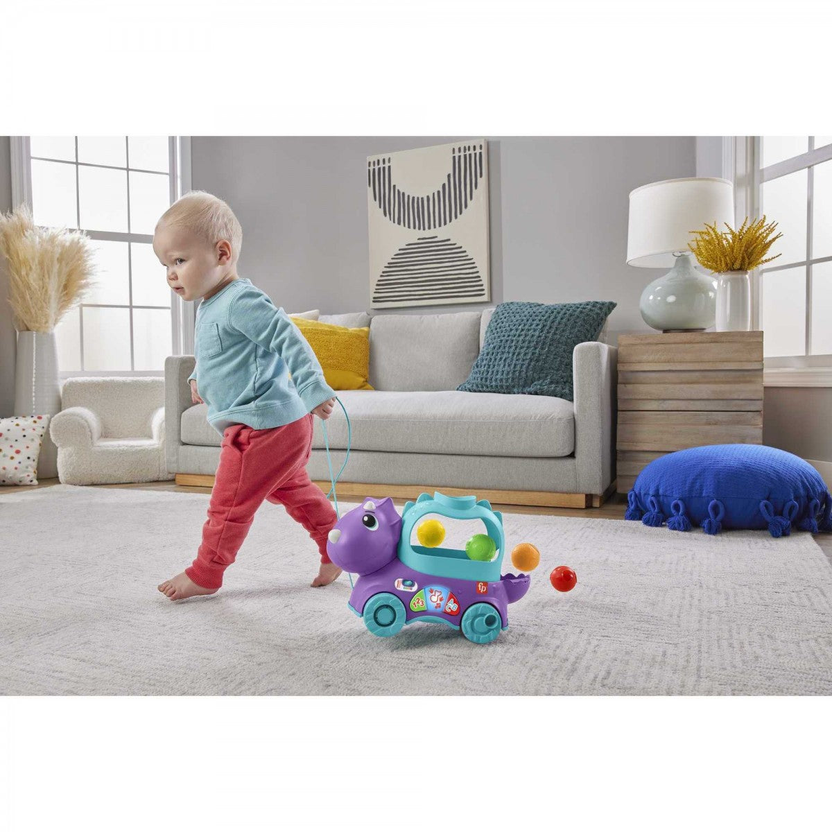 Fisher Price Poppin' Dino- QE By Mattel - Medaid International