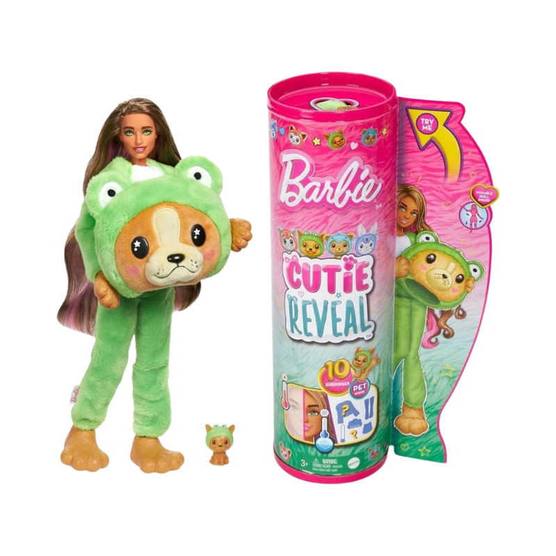 Barbie Barbie Cutie Reveal Costume Cuties Series - Dog In Frog Toys by Mattel - Medaid International