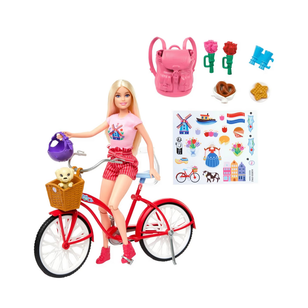 Barbie Bicycle with Doll By Mattel - Medaid International
