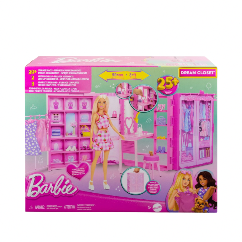 Barbie Barbie®️ Dream Closet 3.0 + Doll Toys by Mattel - Medaid International