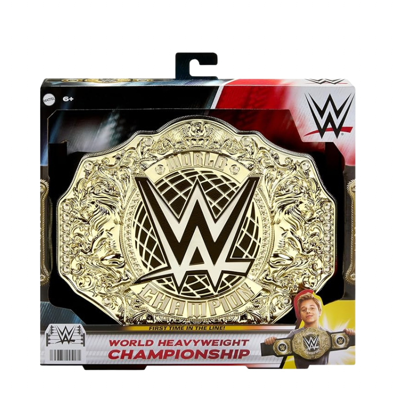 WWE Wwe World Heavyweight Title Belt (Gold) Toys by Mattel - Medaid International