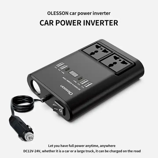 150W Car Power Inverter âĂĂŹ DC 12V/24V to AC 220V Converter for Vehicle - Medaid International