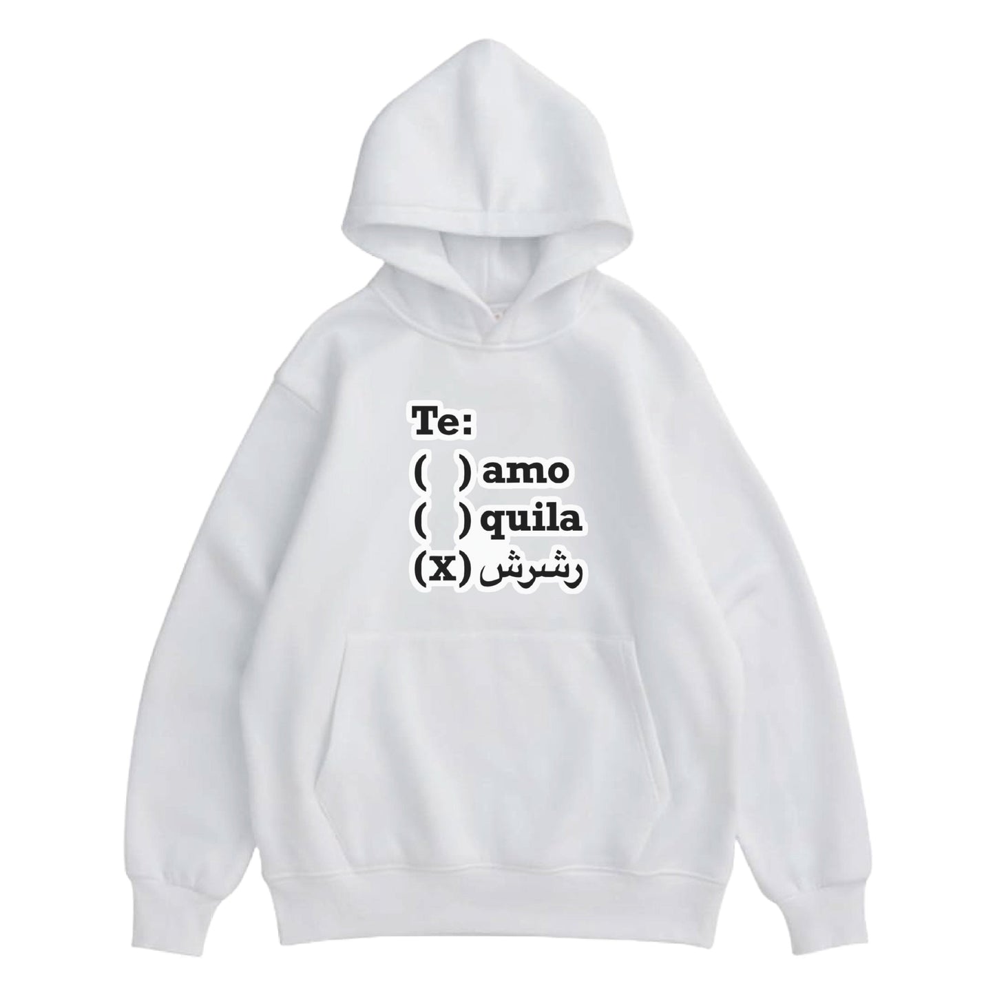 Hoodie "Te Amo" White - Medaid International