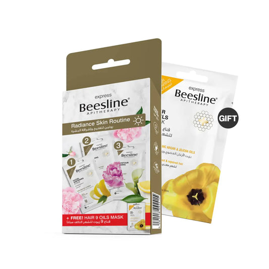 Beesline Radiance Skin Routine + FREE Hair 9 Oils Mask - Medaid