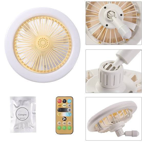 Socket Lamp Fan Light Cooler With Remote Control - Medaid International