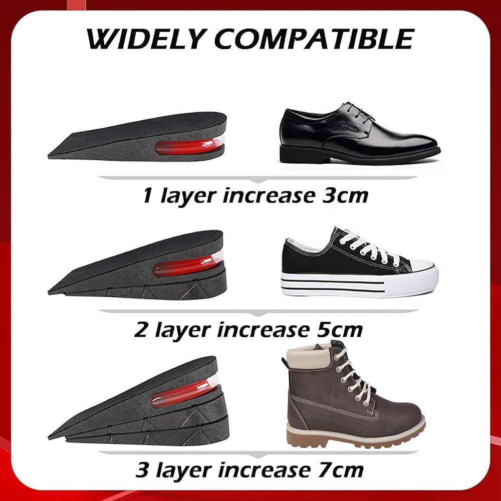 Foot Height Increase Insole With Air Cushion Adjustable Shoe - Medaid International