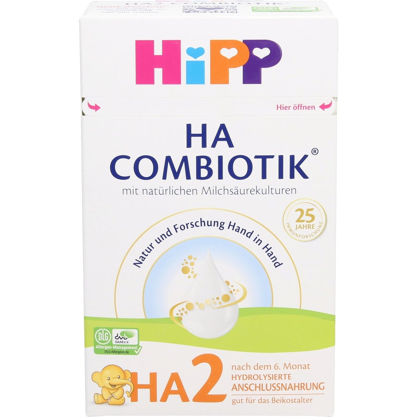 HiPP HA 2 Combiotik® Hydrolyzate Follow-On Formula, 600 g - Medaid International