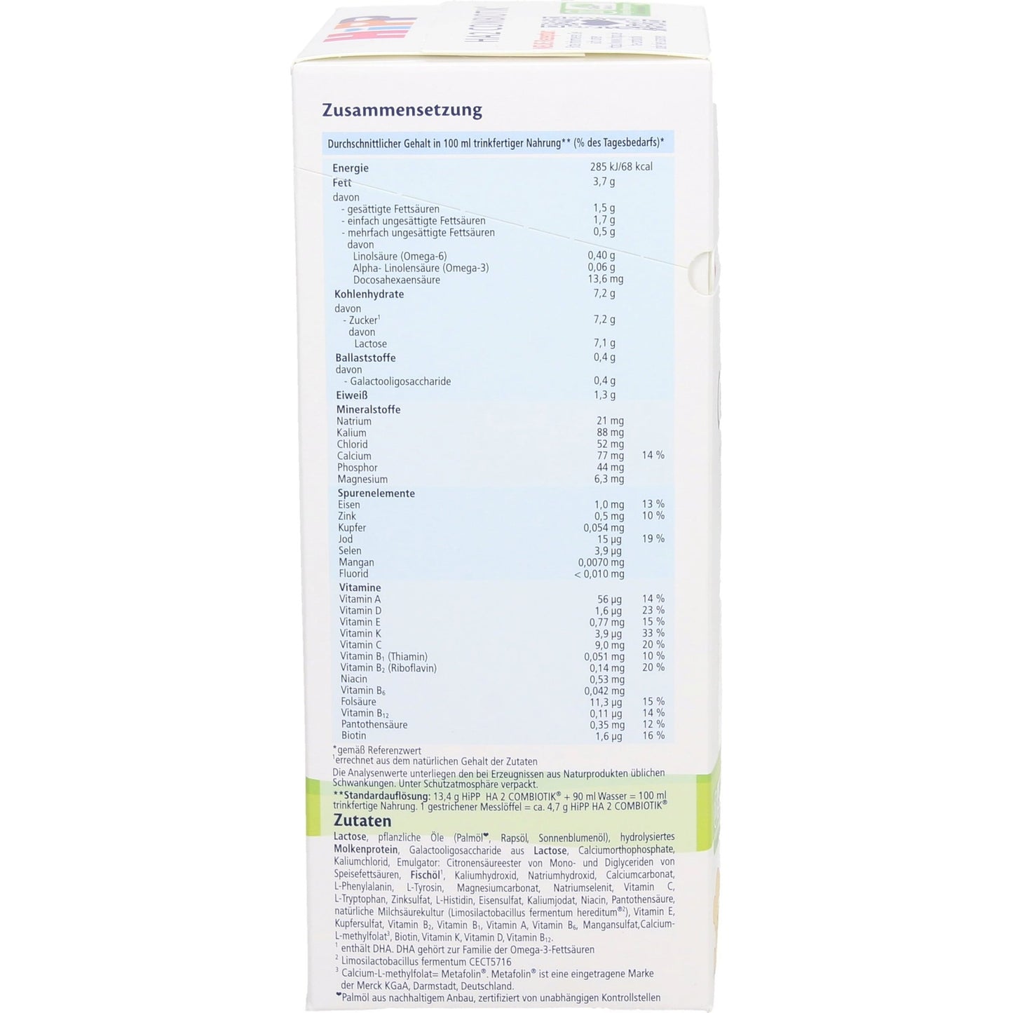 HiPP HA 2 Combiotik® Hydrolyzate Follow-On Formula, 600 g - Medaid International