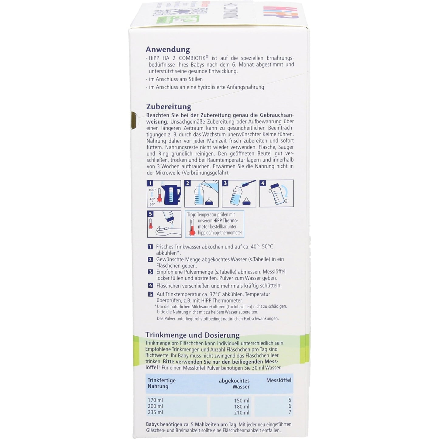 HiPP HA 2 Combiotik® Hydrolyzate Follow-On Formula, 600 g - Medaid International