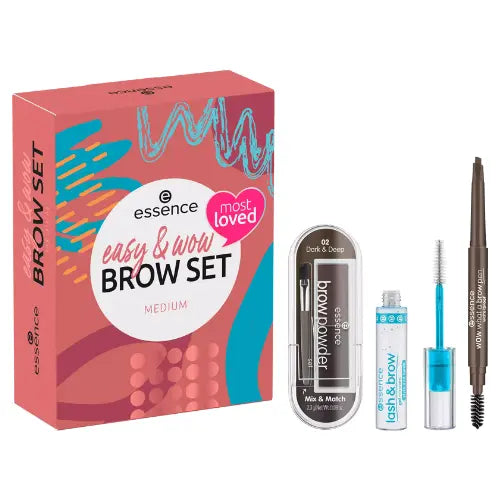 Essence Easy & Wow Brow Set Medium - Medaid International