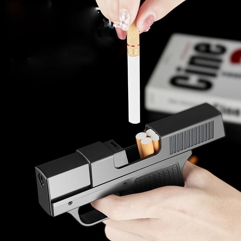 Pistol Lighter Torch Gas Gun Lighters Cigarette Case - Medaid International