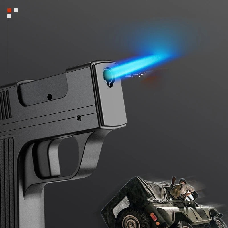 Pistol Lighter Torch Gas Gun Lighters Cigarette Case - Medaid International