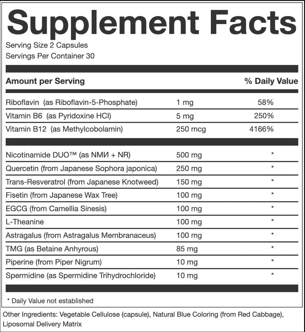 NAD+ LIPOSOMAL ANTI AGING SUPPLEMENT COMPLEX AEON WITH NICOTINAMIDE DUO™ - Chronotage - Medaid International