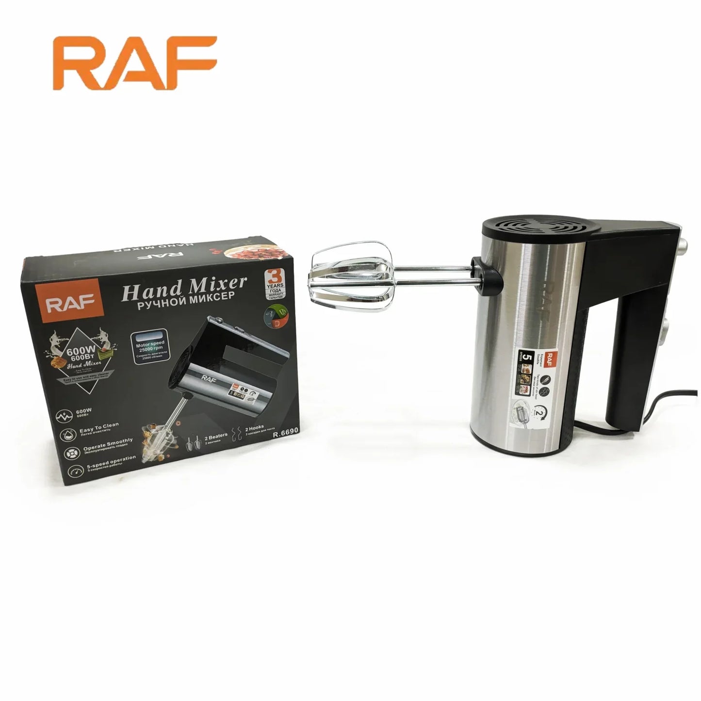 Raf Hand Mixer 600W R6690 R6629 - Medaid International