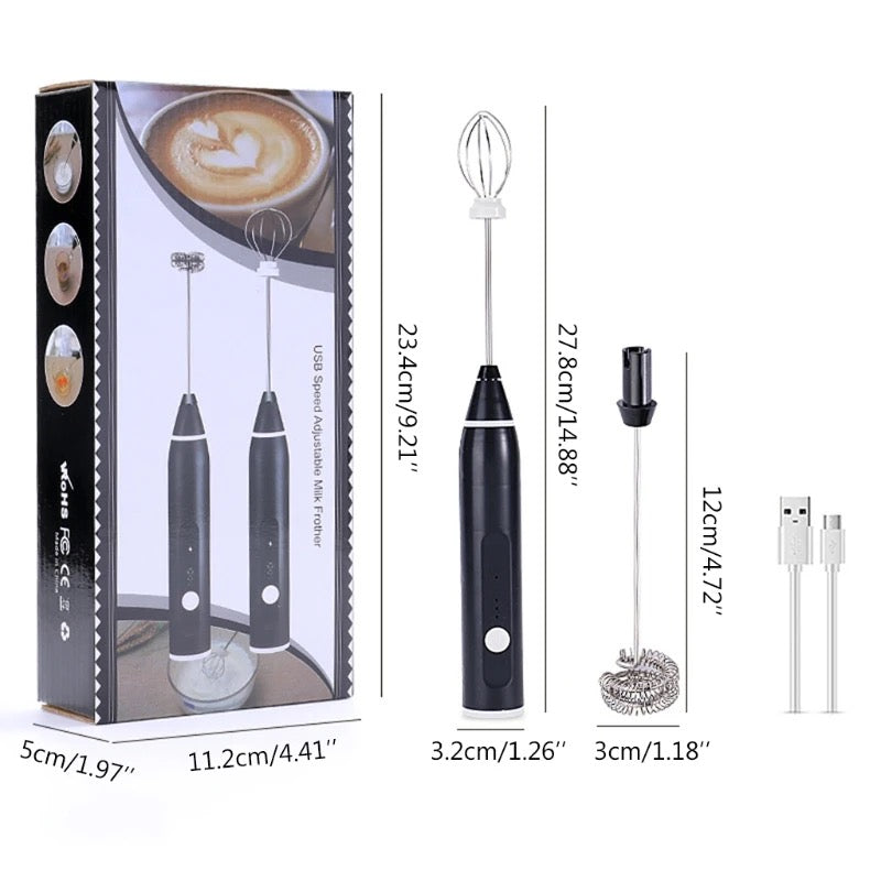 Portable Electric Milk Frothers Rechargeable for Coffee Mixer Cream mixer - Medaid International