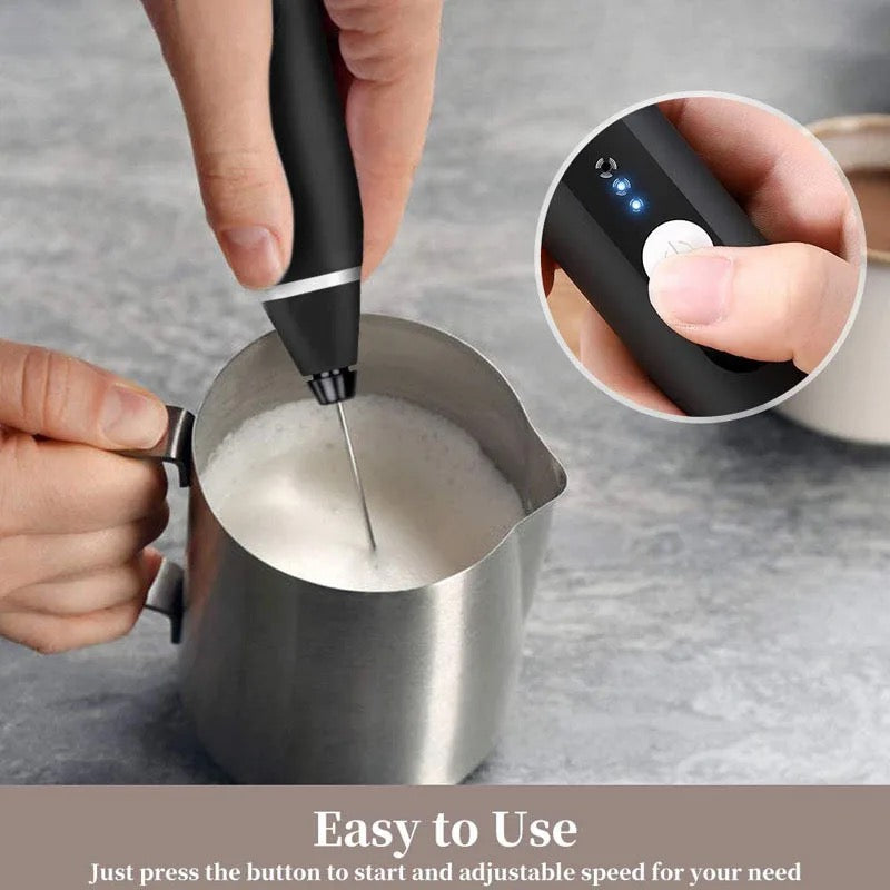 Portable Electric Milk Frothers Rechargeable for Coffee Mixer Cream mixer - Medaid International