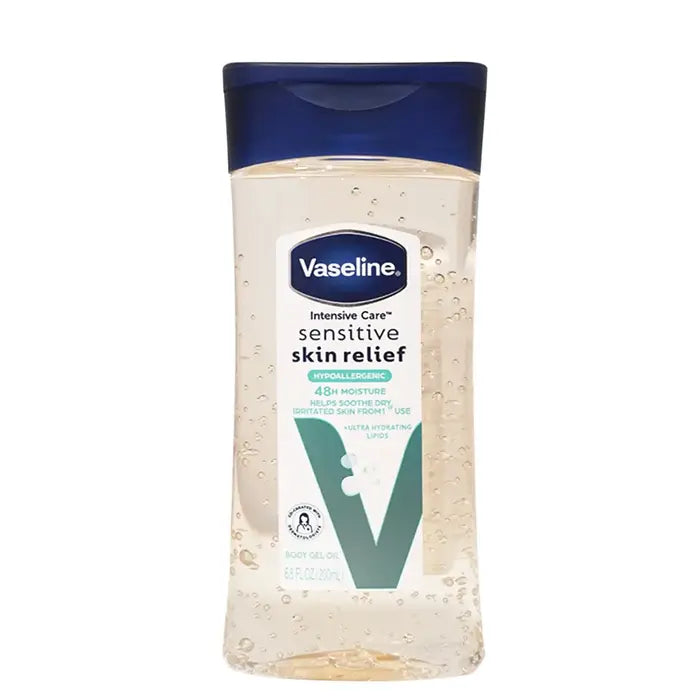 Vaseline Sensitive Skin Relief Body Gel Oil 200ml - Medaid International