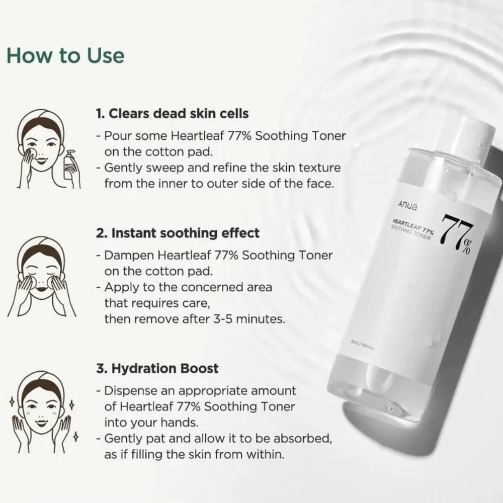 ANUA SOOTHING TONER 77% 250ML - Medaid International