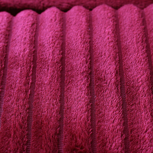 6-Pieces, Fuchsia Duvet Plush Quilt Cover and Pillowcase Set, King Size - Medaid