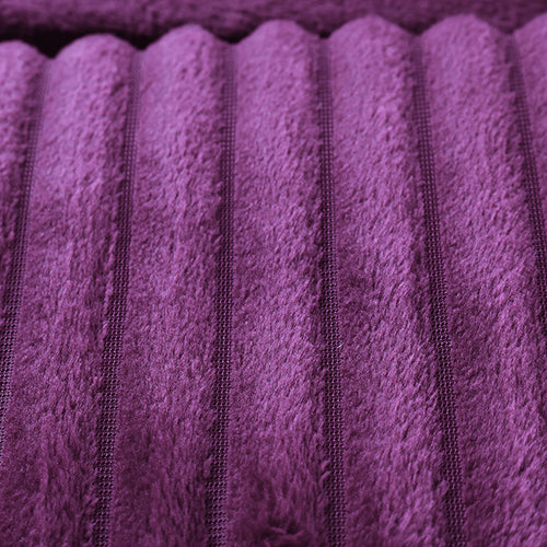 6-Pieces, Purple Duvet Plush Quilt Cover and Pillowcase Set, King Size - Medaid International