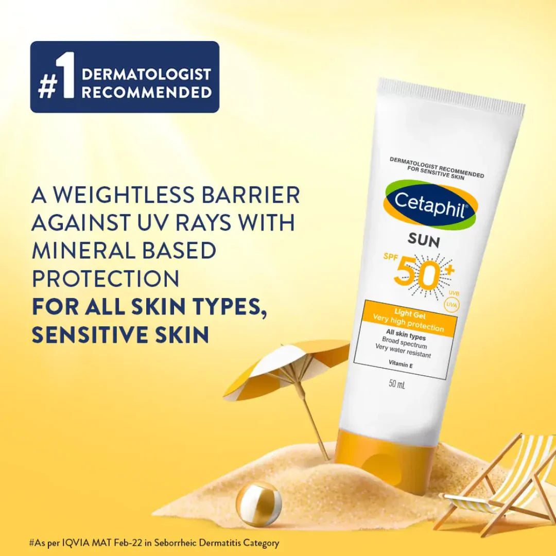 CETAPHIL Light Gel Sunscreen - Very High Protection SPF50 - Medaid International