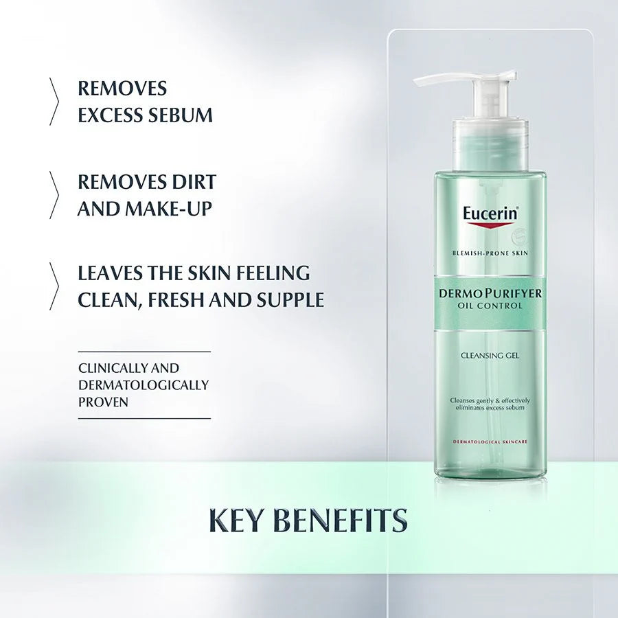 Eucerin DermoPurifyer Oil Control Cleansing Gel Blemish Prone Skin - Medaid - Lebanon