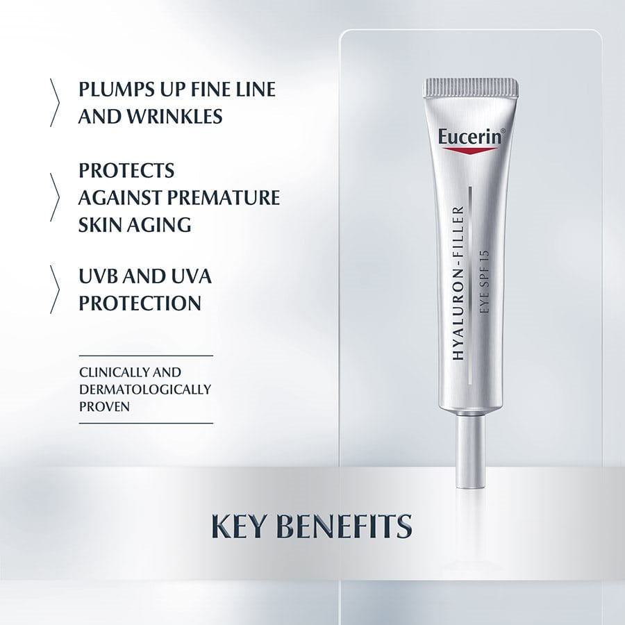 Eucerin Hyaluron-Filler Anti Age SPF15 Eye Cream - Medaid - Lebanon