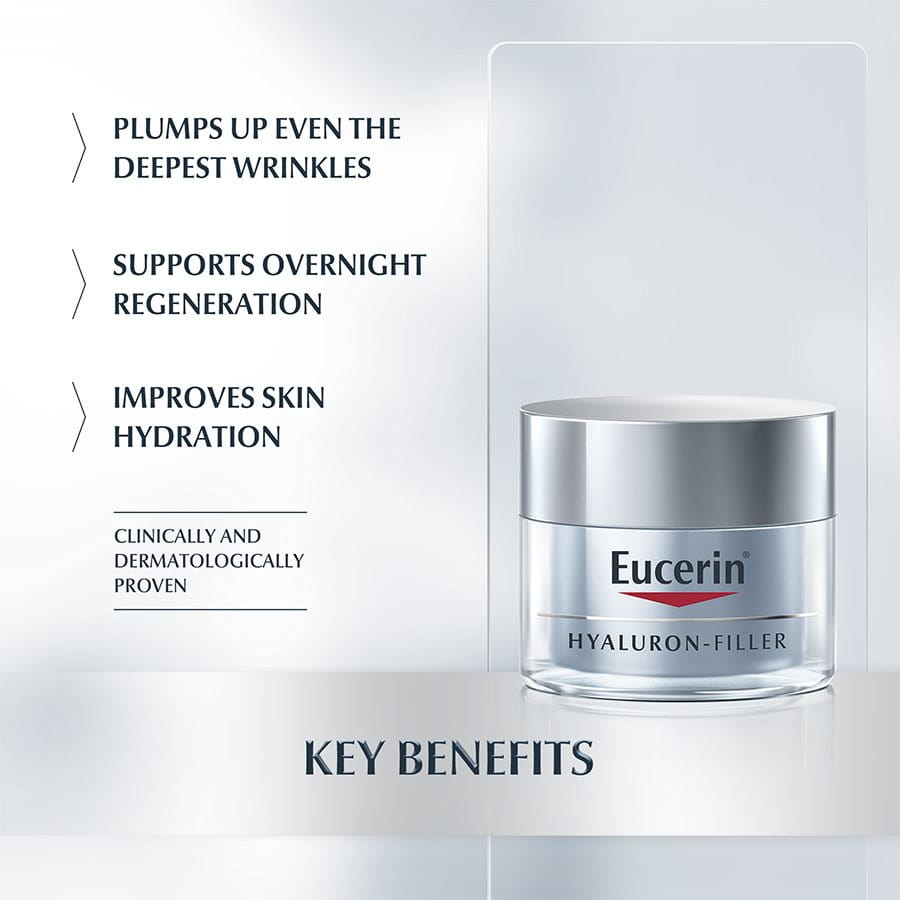 Eucerin Hyaluron-Filler Anti Age Night Cream - Medaid - Lebanon