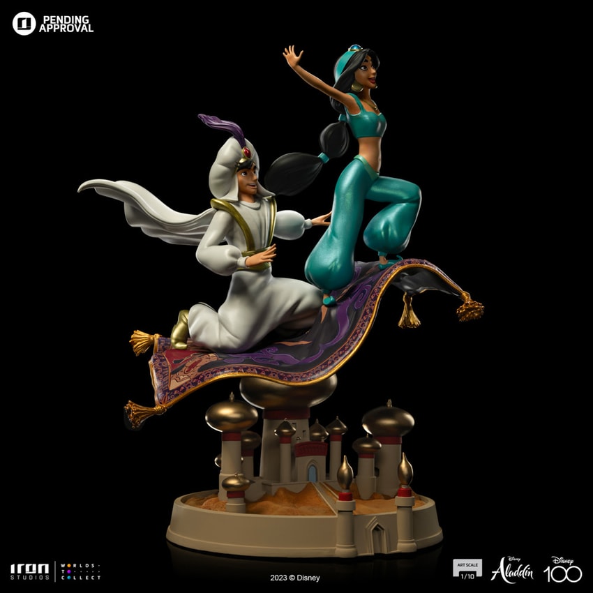 Iron Studios Aladdin And Jasmine - Disney 100Th - Art Scale 1/10 - by Iron Studios - Medaid International