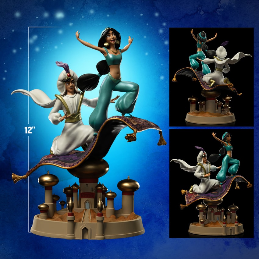 Iron Studios Aladdin And Jasmine - Disney 100Th - Art Scale 1/10 - by Iron Studios - Medaid International