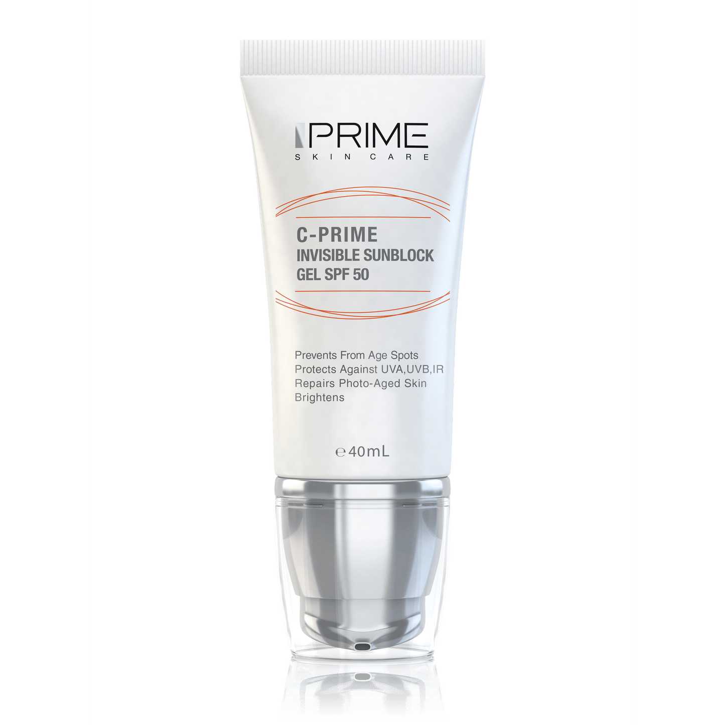 C.Prime Invisible Sunblock Gel SPF50 40ml - Medaid