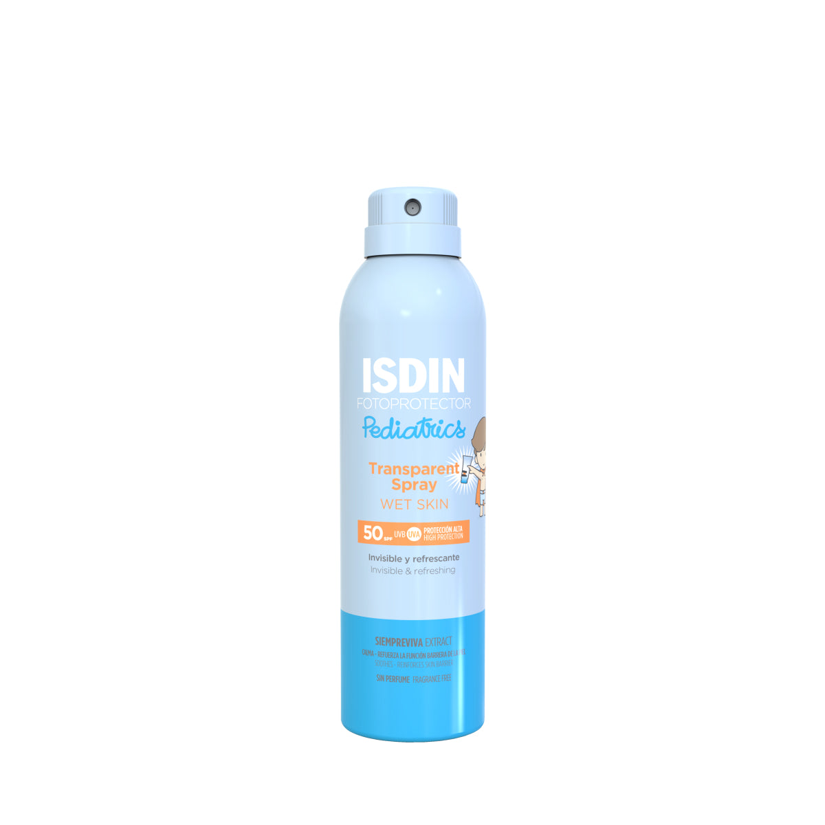Isdin Fotoprotector Transparent Spray Wet Skin Pediatrics SPF 50 - Medaid