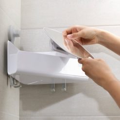 Joseph Joseph EasyStore Corner Shower Shelf with Removable Mirror - Medaid International