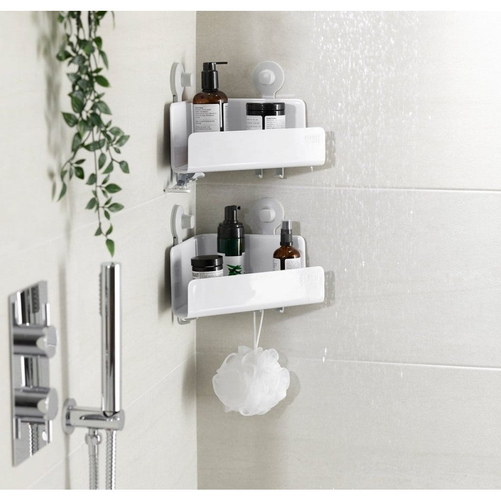 Joseph Joseph EasyStore 2-piece Corner Shower Shelf Set - Medaid International