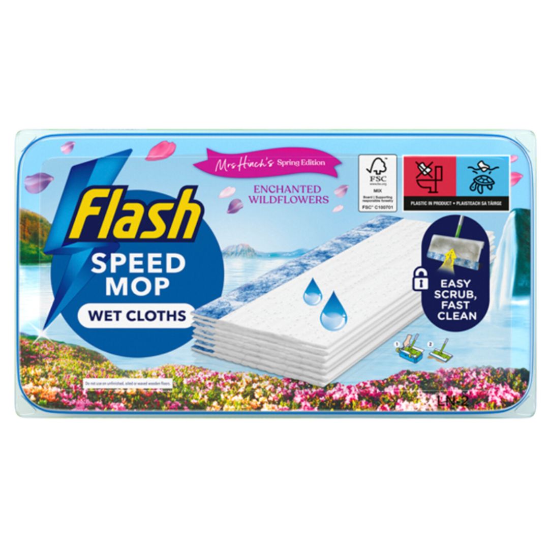 Flash Speed Mop Refill Mrs Hinch Enchanted Wildflowers 24ct - Medaid International