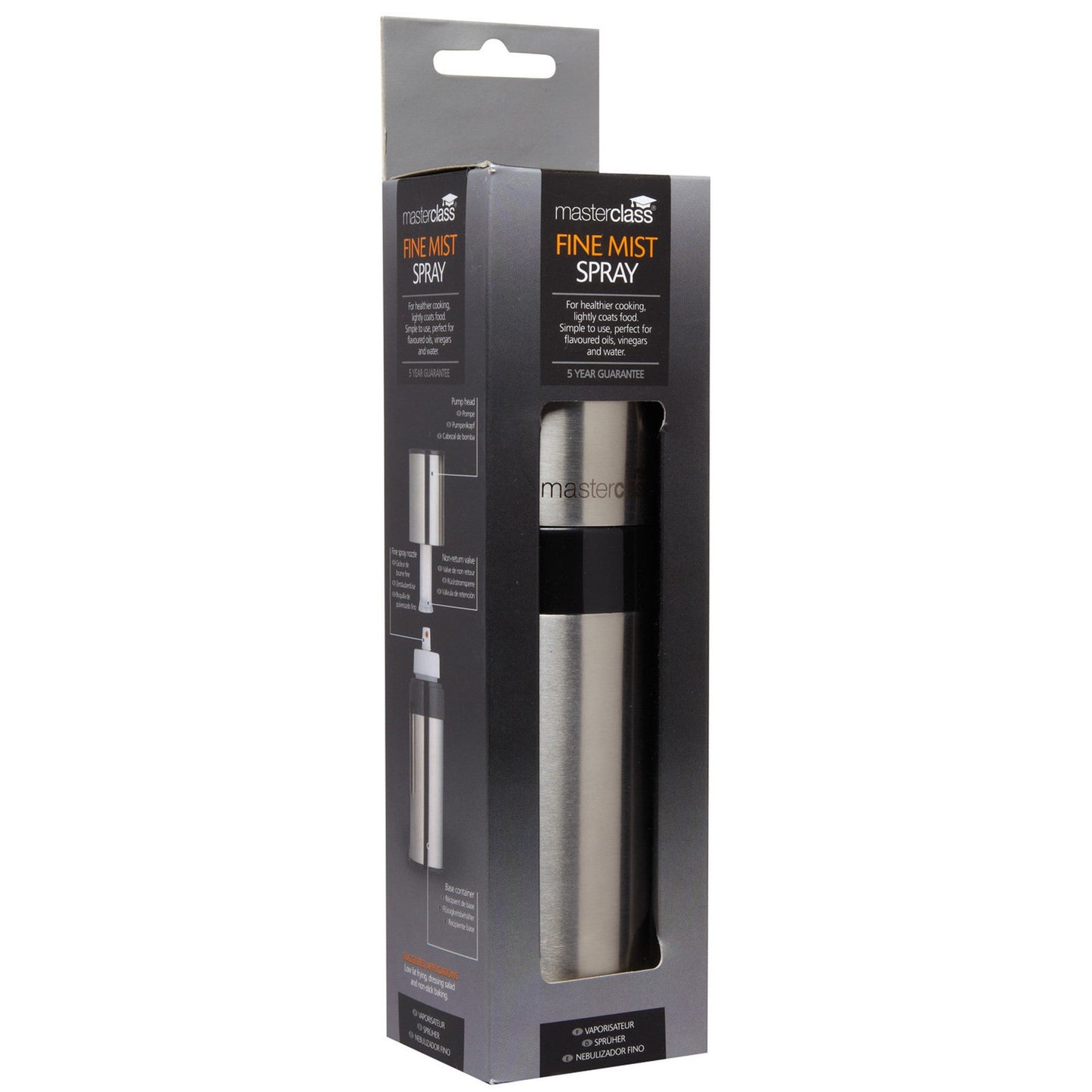 MasterClass Stainless Steel Pump Action Fine Mist Sprayer - Medaid International
