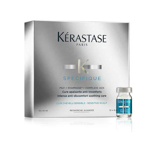 KERASTASE - Anti-irritation Cure Apaisante Spécifique | 12 X 6 mL - Medaid International