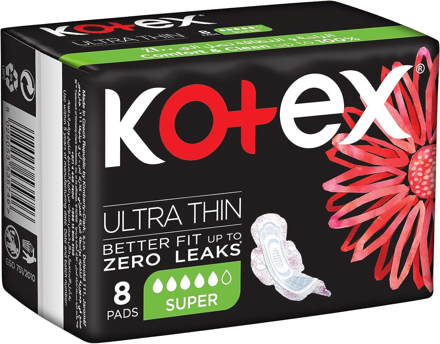 Kotex Ultra-Thin Super Pads 8 pads - Medaid - Lebanon