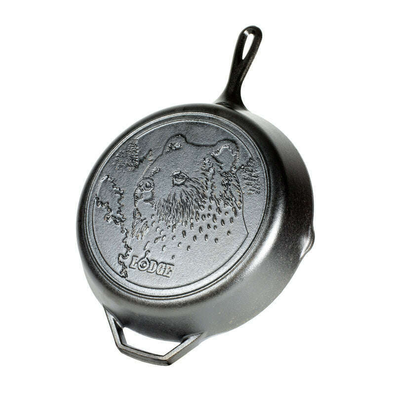 Wildlife Series 30cm Cast Iron Bear Skillet - Medaid International