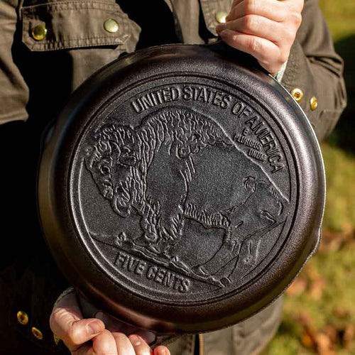 Wildlife Series 26cm Buffalo Nickel Skillet - Medaid International